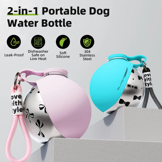 Compact Leak-Proof Dog Water Bottle